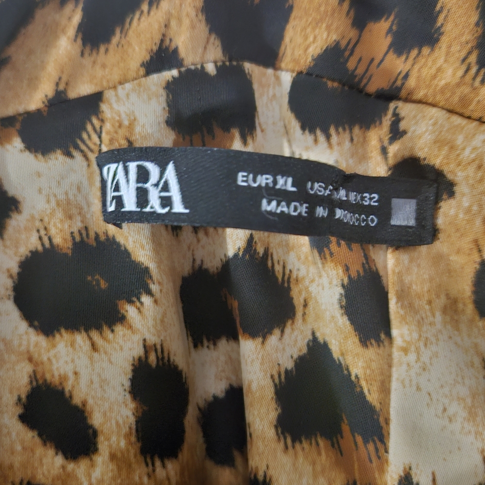 Zara Leopard Print Mini Dress - Women - Junior XXS - Picture 3 of 5